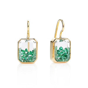 Esmeralda Emerald Earrings Earrings - Moritz Glik emeralds Kaleidoscope Colors Core