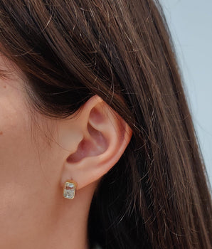 Esmeralda Emerald Shaker Studs Earrings - Moritz Glik emeralds Ready to Ship Apura