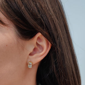 Esmeralda Emerald Shaker Studs Earrings - Moritz Glik emeralds Ready to Ship Apura