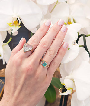 Esmeralda Paraiba Shaker Ring Ring - Moritz Glik Paraiba Paraibas Apura