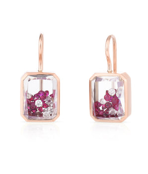 Esmeralda Ruby Earrings Earrings - Moritz Glik diamonds rubies Apura