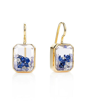 Esmeralda Sapphire Earrings Earrings - Moritz Glik sapphires Core