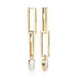 Forma Double Hoops Earrings - Moritz Glik Elos Hoops diamonds