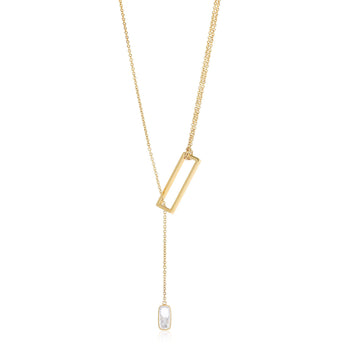 Forma Lariat Necklace Necklaces - Moritz Glik diamonds fall edit Apura