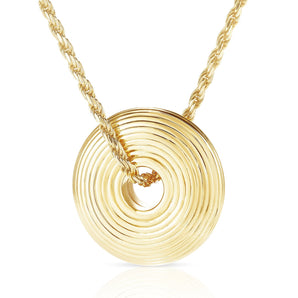 Giro 22mm Yellow Diamonds Necklace - Moritz Glik Roda Yellow Rose Cut diamonds