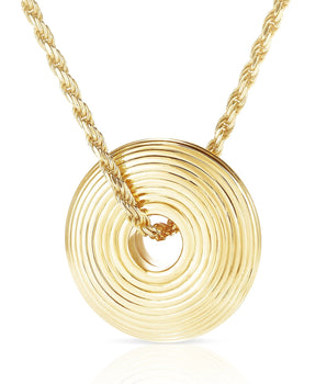 Giro 22mm Yellow Diamonds Necklace - Moritz Glik Roda Yellow Rose Cut diamonds