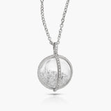 Globe 15 Shaker Pendant Necklaces - Moritz Glik Ready to Ship diamonds