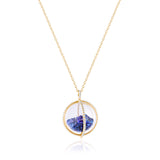 Globe 22 Blue Necklace Necklaces - Moritz Glik fall edit sapphires Core