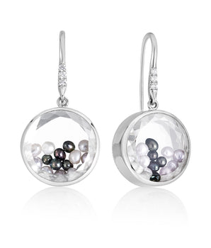 Gray Pearl Earrings Earrings - Moritz Glik Pearls