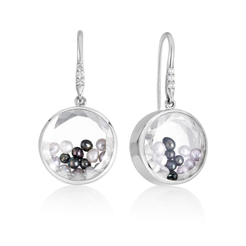 Gray Pearl Earrings Earrings - Moritz Glik Pearls