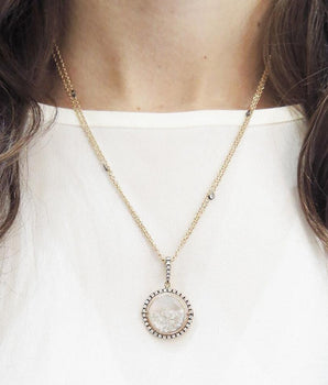 Halo 15 Shaker Necklace Necklaces - Moritz Glik diamonds Core