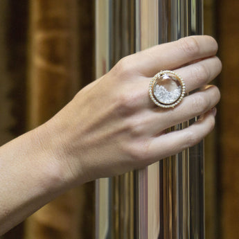 Halo Cocktail Ring Rings - Moritz Glik diamonds fall edit Core