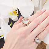 Halo Shaker Ring Rings - Moritz Glik diamonds Core