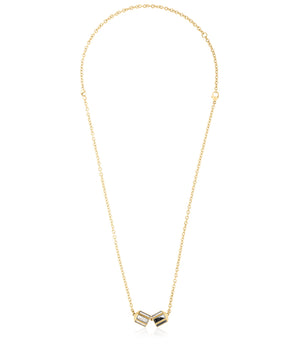 Hex Necklace Black & White Necklace - Moritz Glik diamonds janela black diamond