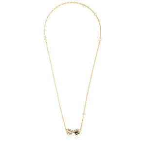 Hex Necklace Black & White Necklace - Moritz Glik diamonds janela black diamond