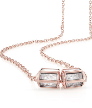 Hex Pave Necklace Necklace - Moritz Glik diamonds