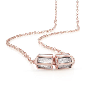 Hex Pave Necklace Necklace - Moritz Glik diamonds