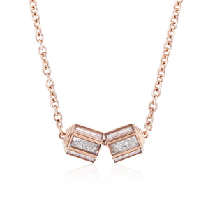 Hex Pave Necklace Necklace - Moritz Glik diamonds