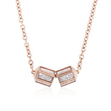 Hex Pave Necklace Necklace - Moritz Glik diamonds