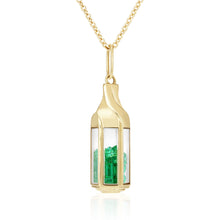 Load image into Gallery viewer, Janela Emerald Pendant Necklace - Moritz Glik emeralds
