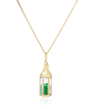 Janela Emerald Pendant Necklace - Moritz Glik janela emeralds