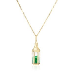 Janela Emerald Pendant Necklace - Moritz Glik janela emeralds