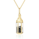 Janela Pendant Black Necklace - Moritz Glik Ready to Ship black diamond