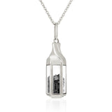 Janela Pendant Black Necklace - Moritz Glik Ready to Ship black diamond