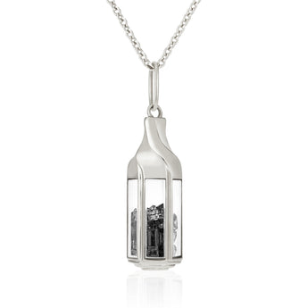 Janela Pendant Black Necklace - Moritz Glik Ready to Ship black diamond