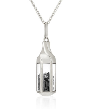 Janela Pendant Black Necklace - Moritz Glik Ready to Ship black diamond