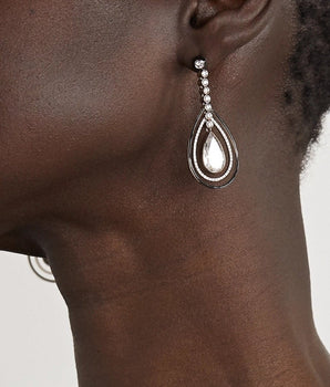 Layered Drops Earrings Earrings - Moritz Glik diamonds Enamel Apura