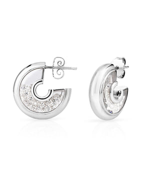 Letra 15 Earrings Earrings - Moritz Glik Hoops Roda diamonds