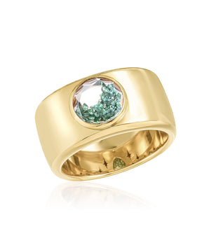 Maroto Cigar Band Emerald Rings - Moritz Glik Elos emeralds Cigar Band