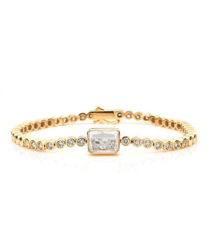 Meia Onda Tennis Bracelet - Cushion Bracelets - Moritz Glik diamonds Apura