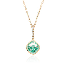 Load image into Gallery viewer, Naipe Emerald Charm Necklaces - Moritz Glik emeralds Mother&#39;s Day Charm
