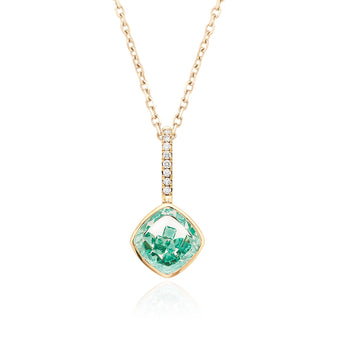 Naipe Emerald Charm Necklaces - Moritz Glik emeralds Mother's Day Charm