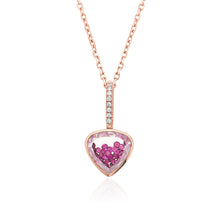 Load image into Gallery viewer, Naipe Ruby Charm Necklaces - Moritz Glik Heart Mother&#39;s Day Charm
