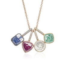 Load image into Gallery viewer, Naipe Sapphire Charm Necklaces - Moritz Glik Ready to Ship sapphires Charm
