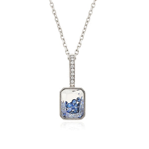 Naipe Sapphire Charm Necklaces - Moritz Glik Mother's Day Ready to Ship Charm