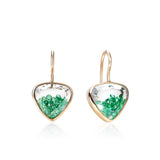 Naipe Shaker Earrings Heart-ish Emerald Earrings - Moritz Glik Ready to Ship emeralds