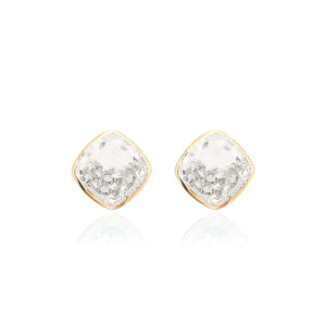 Naipe Shaker Studs Cushion Earrings - Moritz Glik diamonds Core