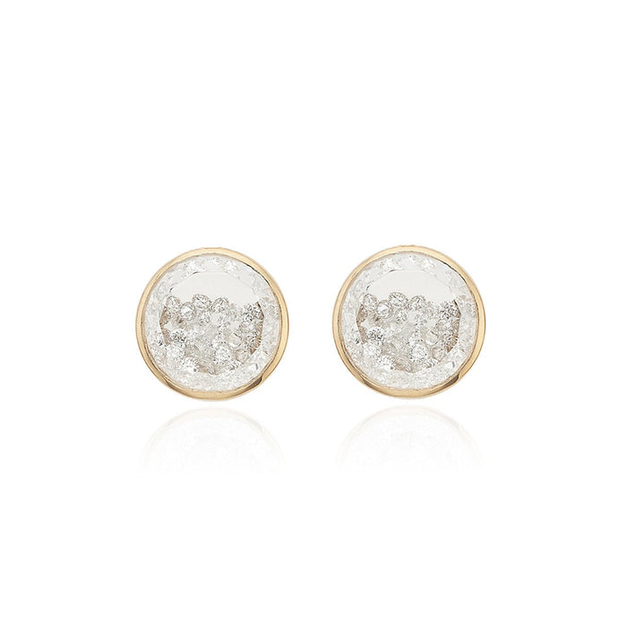 Naipe Shaker Studs Round Earrings - Moritz Glik diamonds Core