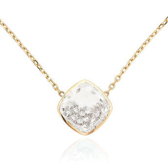 Naipe Twisted Cushion Necklace Necklaces - Moritz Glik diamonds Core