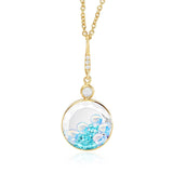 Opal Top Paraíba Necklace Necklaces - Moritz Glik other gemstones Paraiba Kaleidoscope Colors