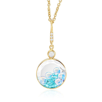 Opal Top Paraíba Necklace Necklaces - Moritz Glik other gemstones Paraiba Kaleidoscope Colors