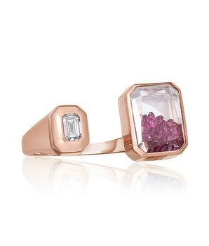 Open Ruby Shaker Ring Rings - Moritz Glik Ready to Ship rubies Apura