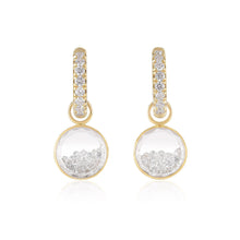 Load image into Gallery viewer, Gala Diamond Shaker Huggies Earrings - Moritz Glik diamonds Hoops Core
