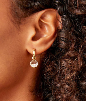 Gala Diamond Shaker Huggies Earrings - Moritz Glik diamonds Hoops Core