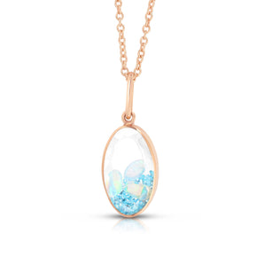Petite Oval Paraíba Shaker Pendant Necklace - Moritz Glik other gemstones Paraiba Mother's Day