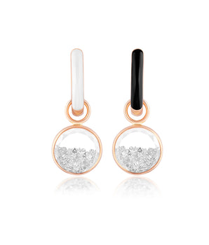 Reversible Enamel Shaker Huggies - Moritz Glik